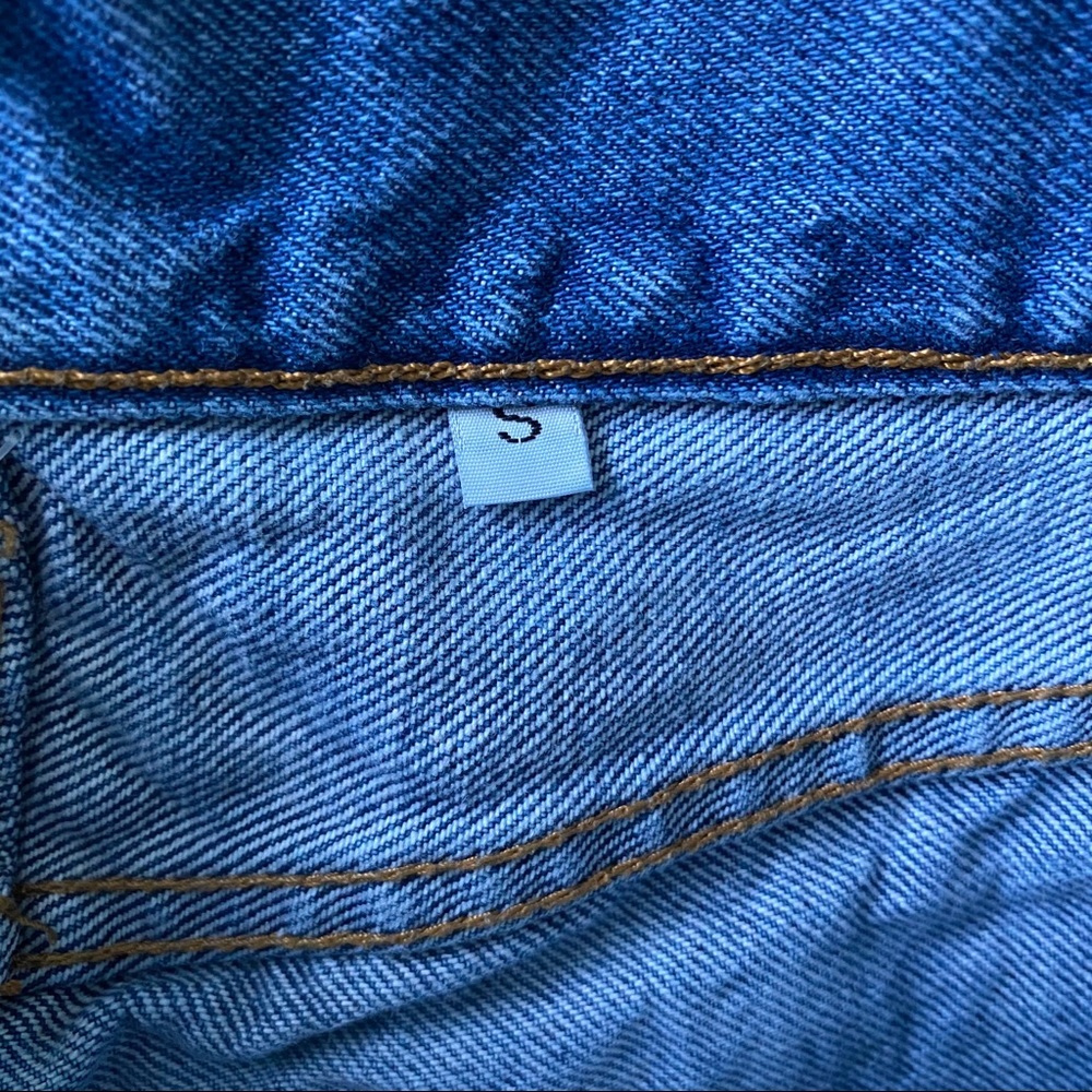 Brandy Melville Cut Off Shorts Dark Blue - Picture 3 of 3